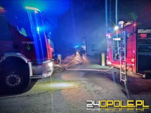 Pożar budynku gospodarczego w miejscowości Żytniów w gminie Rudniki