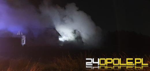 Pożar budynku gospodarczego w miejscowości Żytniów w gminie Rudniki