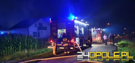 Pożar budynku gospodarczego w miejscowości Żytniów w gminie Rudniki