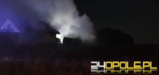 Pożar budynku gospodarczego w miejscowości Żytniów w gminie Rudniki