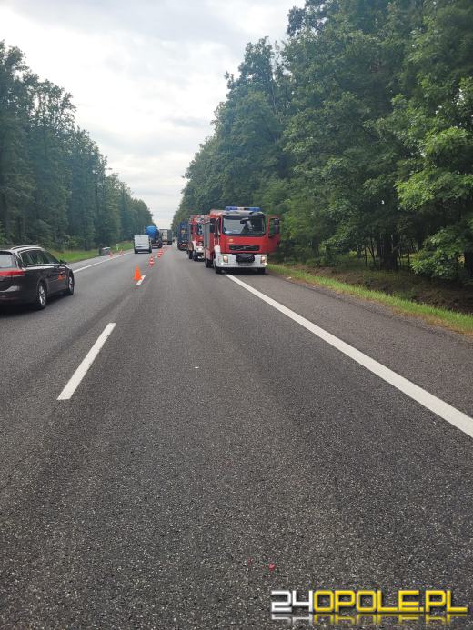 Wypadek na DK 46 pomiędzy Schodnią a Dębską Kuźnią