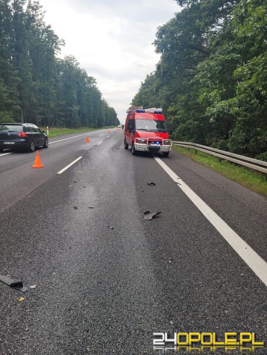 Wypadek na DK 46 pomiędzy Schodnią a Dębską Kuźnią