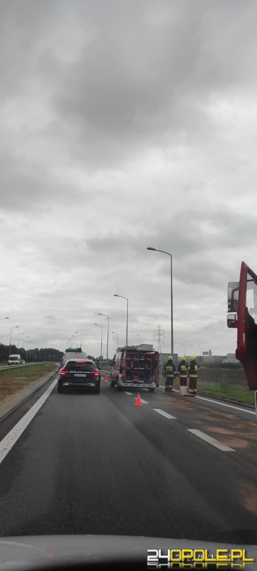 Zablokowany zjazd z obwodnicy do CH Turawa Park