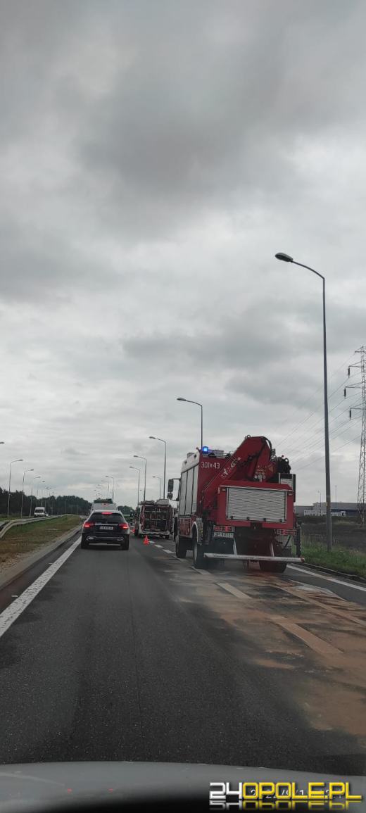 Zablokowany zjazd z obwodnicy do CH Turawa Park