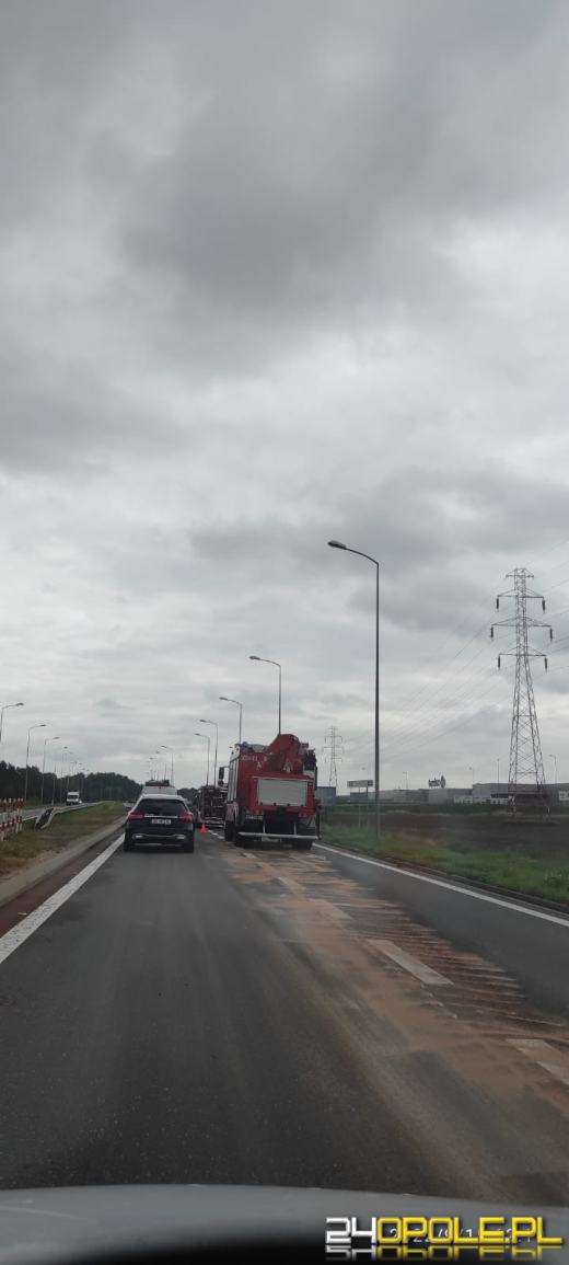 Zablokowany zjazd z obwodnicy do CH Turawa Park