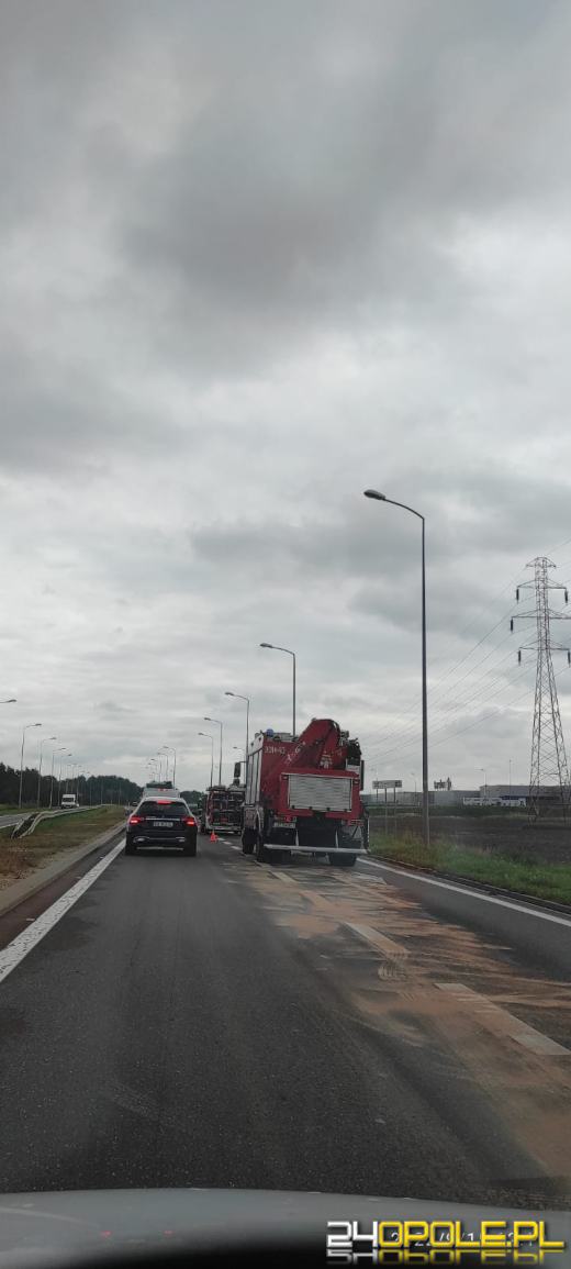 Zablokowany zjazd z obwodnicy do CH Turawa Park