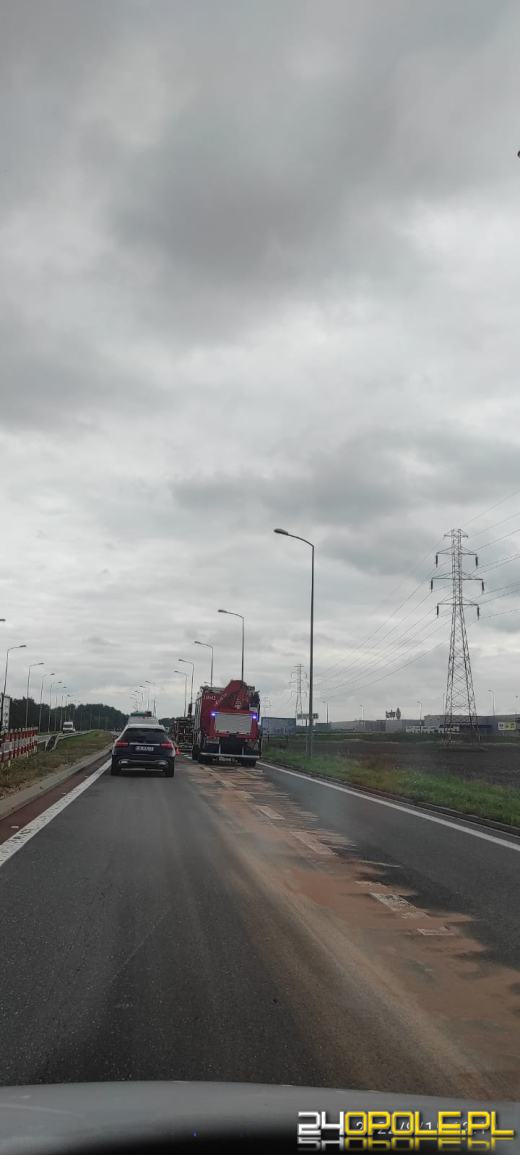 Zablokowany zjazd z obwodnicy do CH Turawa Park