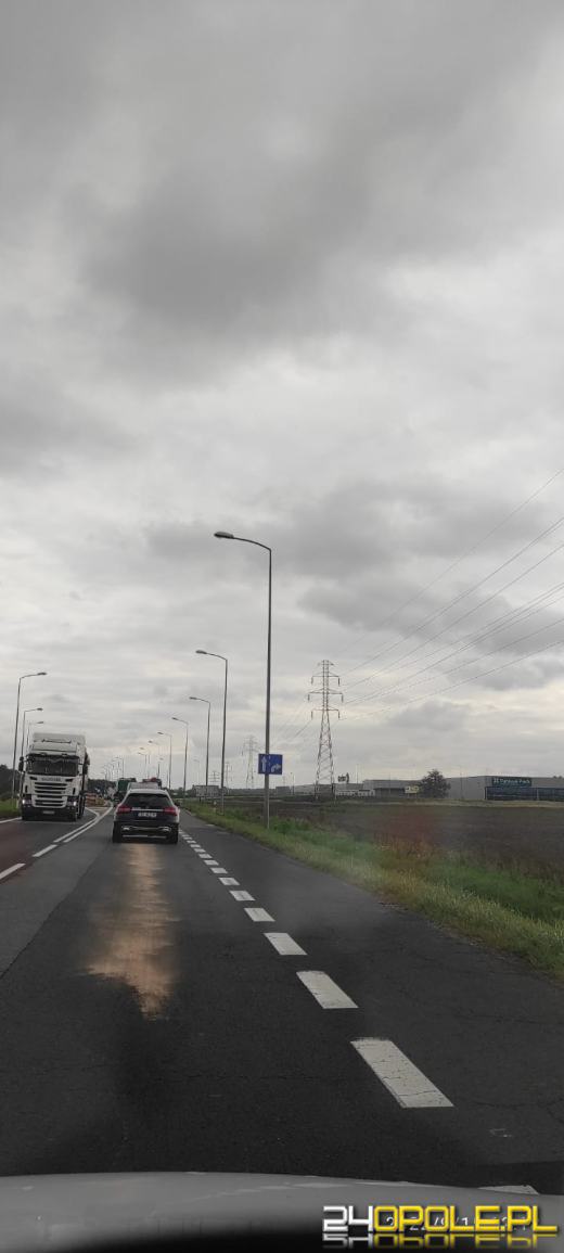 Zablokowany zjazd z obwodnicy do CH Turawa Park