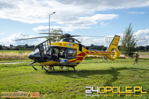 Poważny wypadek w Kuniowie. Lądował śmigłowiec LPR