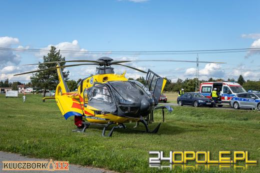 Poważny wypadek w Kuniowie. Lądował śmigłowiec LPR
