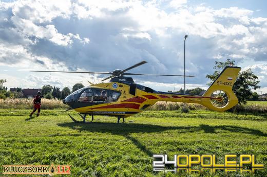 Poważny wypadek w Kuniowie. Lądował śmigłowiec LPR