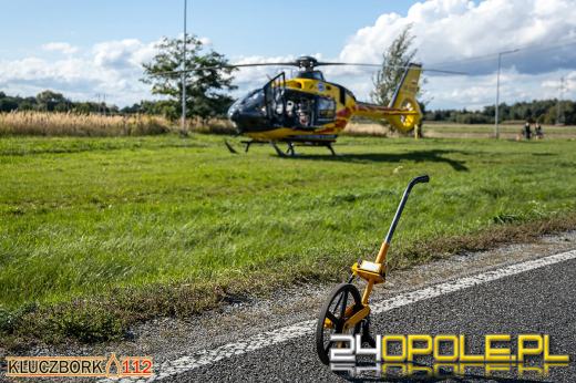 Poważny wypadek w Kuniowie. Lądował śmigłowiec LPR