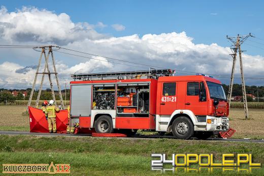 Poważny wypadek w Kuniowie. Lądował śmigłowiec LPR