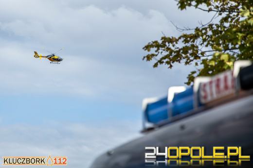 Poważny wypadek w Kuniowie. Lądował śmigłowiec LPR
