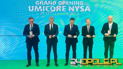 UMICORE oficjalnie otworzył swoją Gigafabrykę materiałów katodowych w Nysie