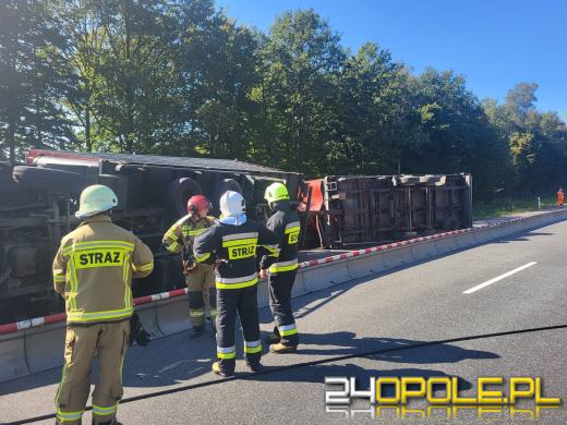 Wypadek na strzeleckim odcinku A4. Lądował śmigłowiec LPR