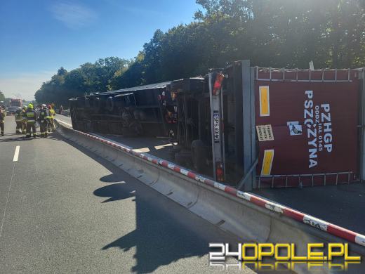 Wypadek na strzeleckim odcinku A4. Lądował śmigłowiec LPR