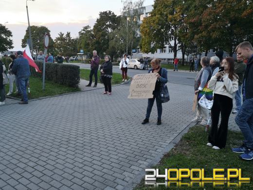 Prezes PiS w Opolu miał również inne przywitanie. Mniej przyjazne