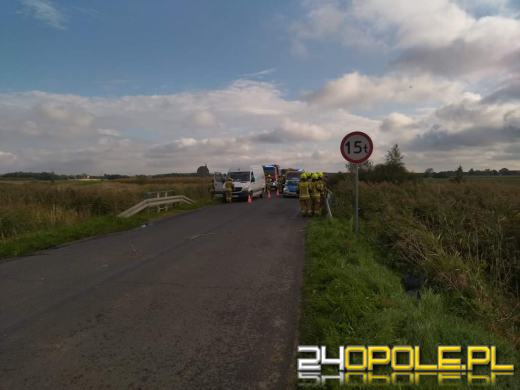 Wypadek w powiecie brzeskim. 3 osoby zostały ranne