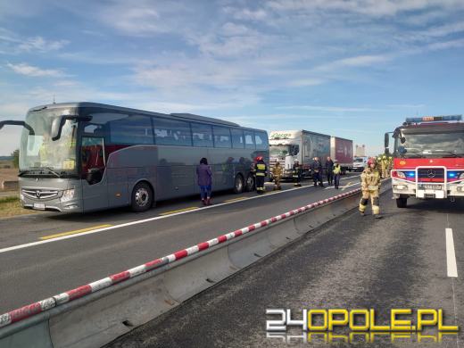 Autobus przewożący dzieci zderzył się z ciężarówką na A4  