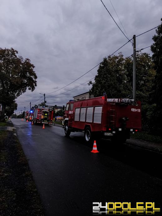 Pożar przydomowej kotłowni w powiecie strzeleckim
