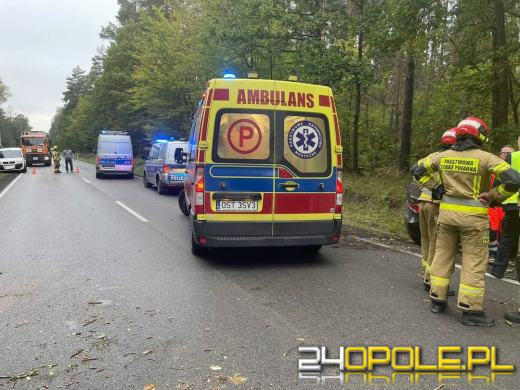 Podczas wyprzedzania stracił panowanie nad pojazdem. Uderzył w drzewo