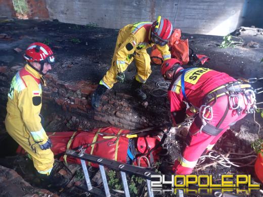 Wybuch na terenie nieczynnej gorzelni. Strażacy ćwiczyli w Goświnowicach