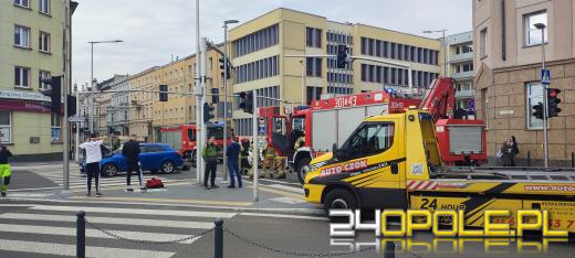 Kolizja samochodów w Opolu 