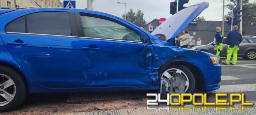 Kolizja samochodów w Opolu 