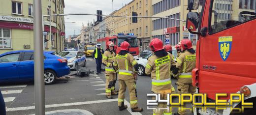 Kolizja samochodów w Opolu 