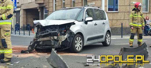 Kolizja samochodów w Opolu 