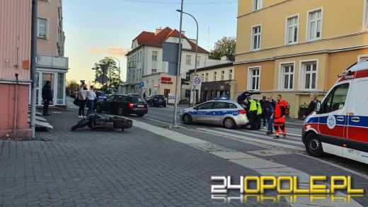 Kursantka na motocyklu potrąciła pieszego. Została ukarana wysokim mandatem