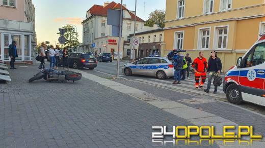 Kursantka na motocyklu potrąciła pieszego. Została ukarana wysokim mandatem
