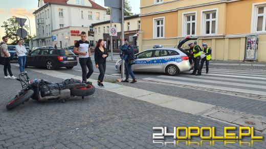 Kursantka na motocyklu potrąciła pieszego. Została ukarana wysokim mandatem
