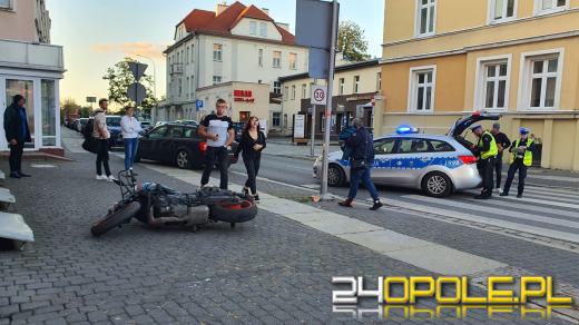Kursantka na motocyklu potrąciła pieszego. Została ukarana wysokim mandatem