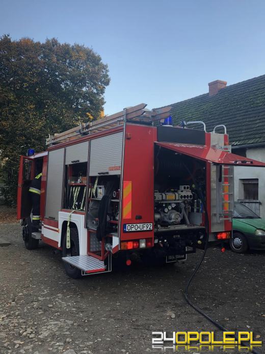 Pożar Pomieszczenia Gospodarczego w Tarnowie Opolskim