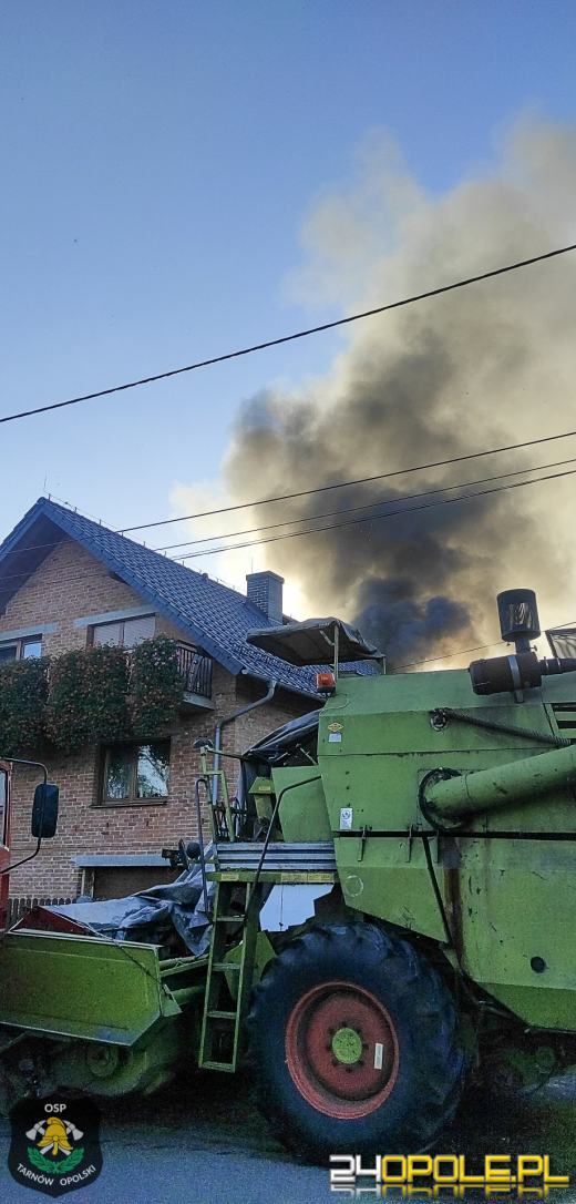 Pożar Pomieszczenia Gospodarczego w Tarnowie Opolskim