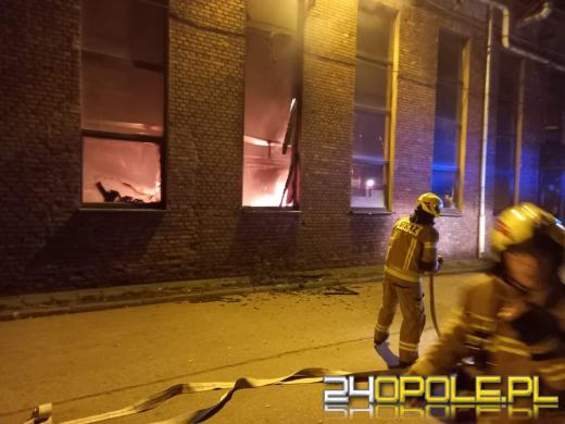 Pożar na terenie huty w Ozimku