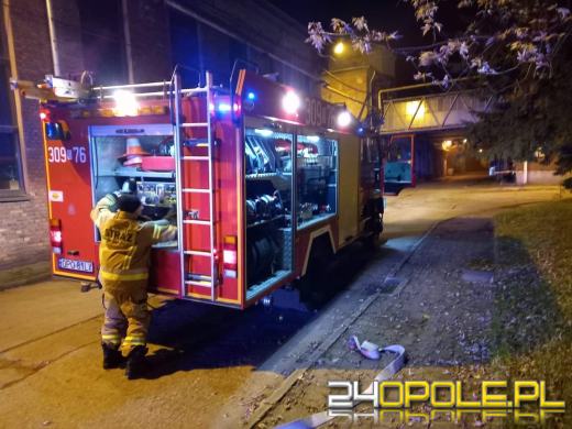 Pożar na terenie huty w Ozimku