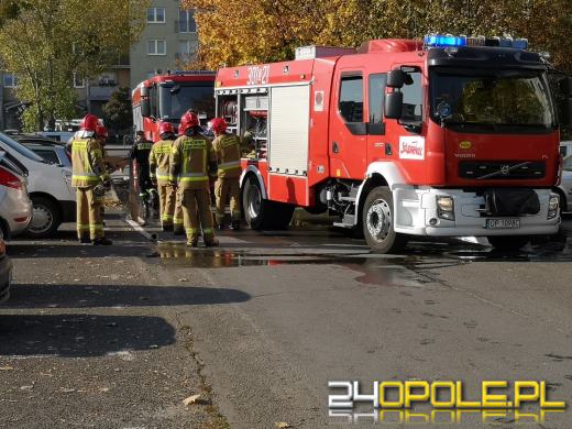 Pojazd nauki jazdy spłonął doszczętnie na ulicy Chełmskiej w Opolu