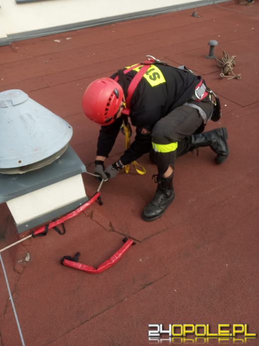 Strażacy szkolili się z ratownictwa wysokościowego