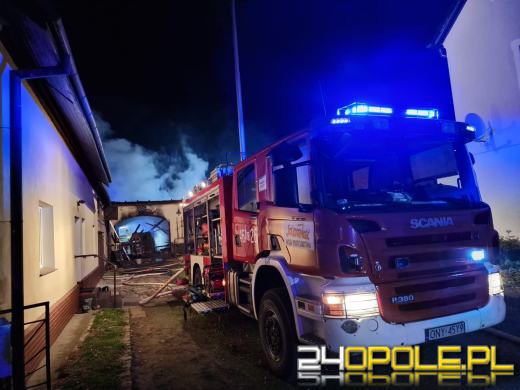 Pożar stodoły w miejscowości Radzikowice