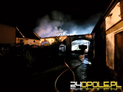 Pożar stodoły w miejscowości Radzikowice