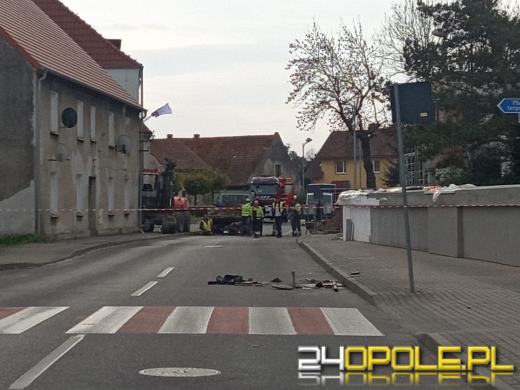 Koparka uszkodziła gazociąg w Korfantowie. Sytuacja jest już opanowana