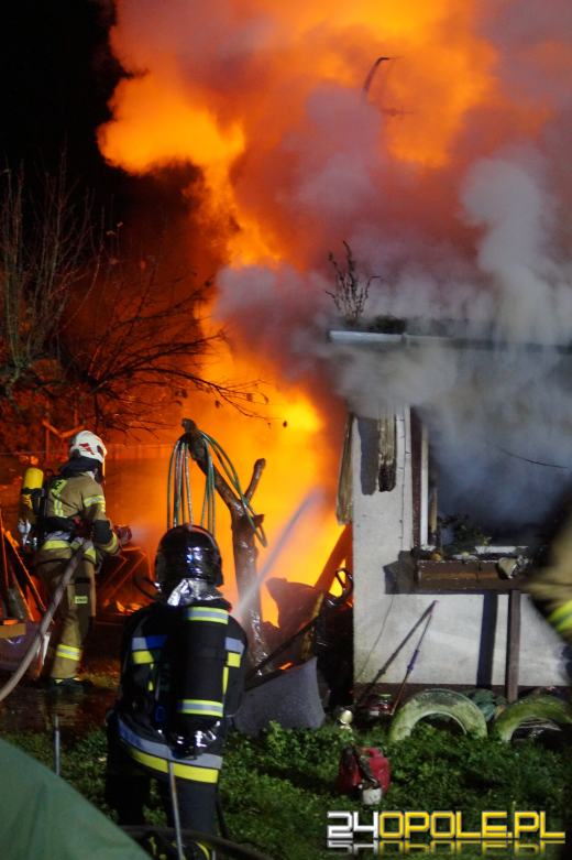 Pożar altanki Krasiejowie