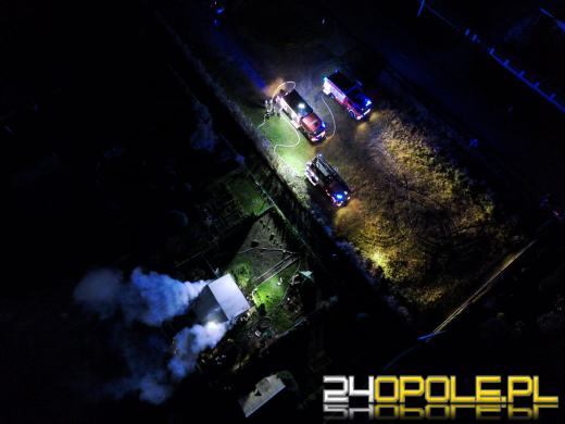 Pożar altanki Krasiejowie