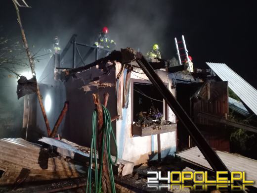 Pożar altanki Krasiejowie