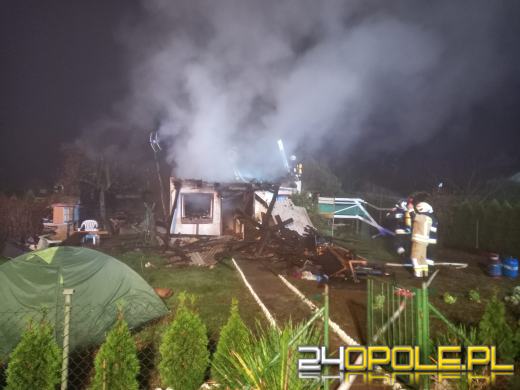Pożar altanki Krasiejowie