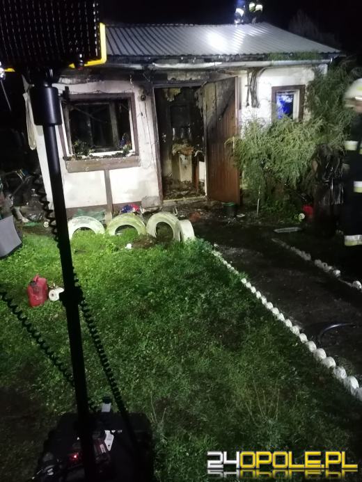 Pożar altanki Krasiejowie