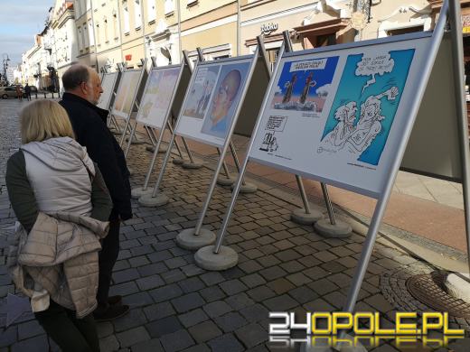 Wystawa rysunku prasowego pod opolskim Ratuszem